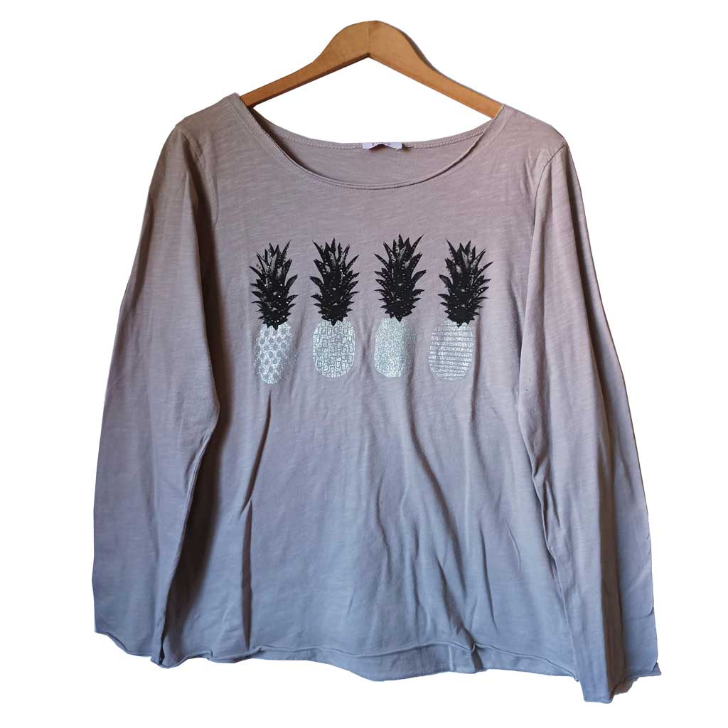 Camiseta de manga larga (Talla única – Aprox. L)