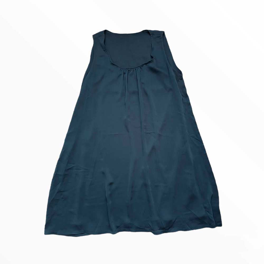 Blusa/Vestido de gasa gris sin mangas – Talla única (M-L)