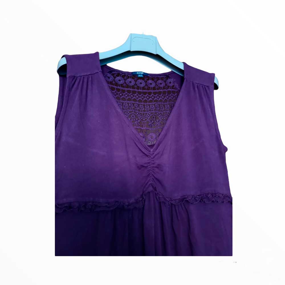 Vestido Morado- Talla 38-40 - Kiabi