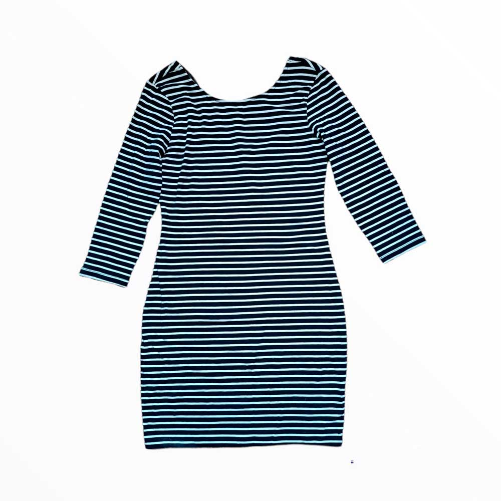 Vestido Rayas Ajustado - Talla Xs - Easy Wear
