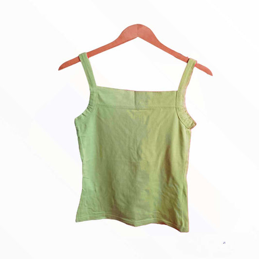 Camiseta de Tirantes Verde - Clockhouse (Talla 36-38)