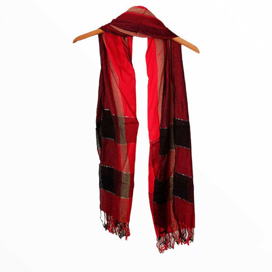 Pañuelo / Fular rojo y negro - Talla Única