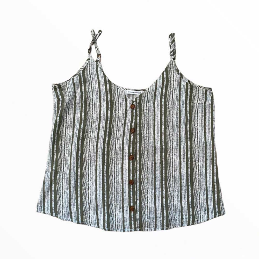 Camiseta de tirantes color verde – Talla 40 (Encuentro)