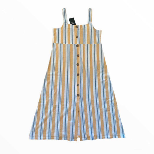 Vestido de rayas con botones – Encuentro – Nuevo con etiqueta