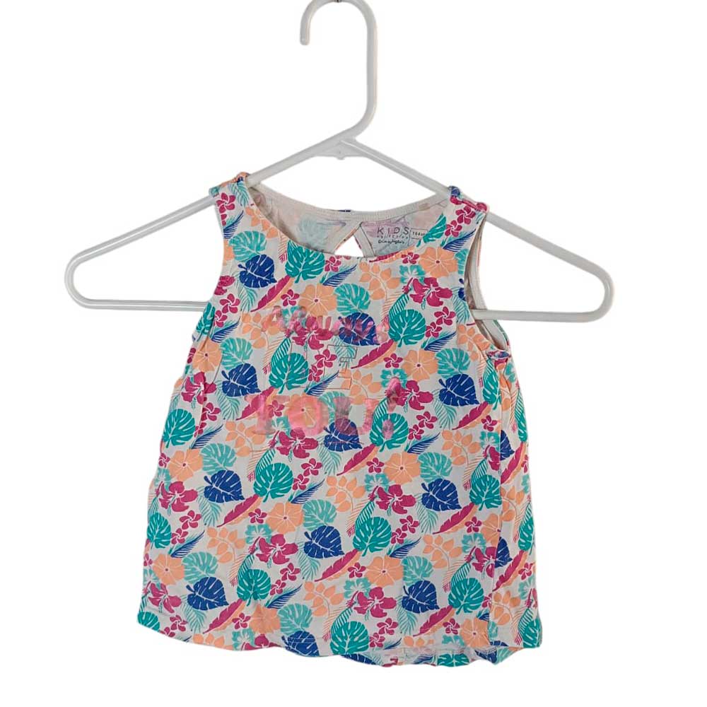 Camiseta Flores - Corte Ingles - Talla 4 años