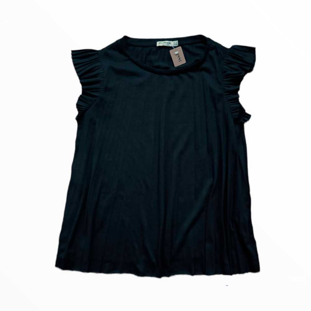 Camiseta Negra de Mujer - Stradivarius - Talla M&nbsp;