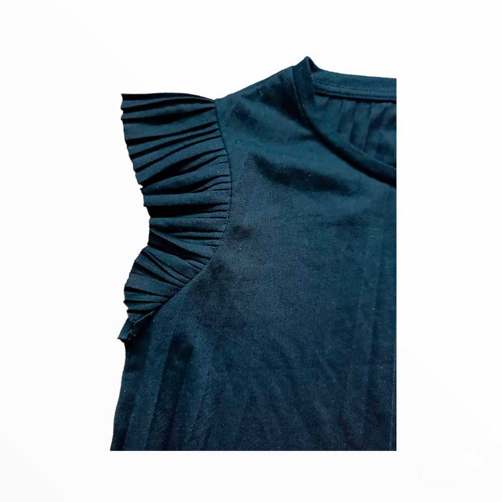 Camiseta Negra de Mujer - Stradivarius - Talla M&nbsp;