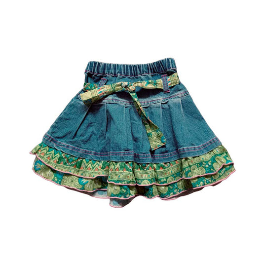 Falda Vaquera Volantes - Talla 2